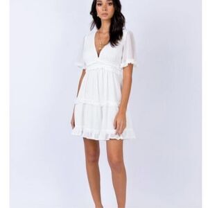 Princess Polly white Ferocity mini dress